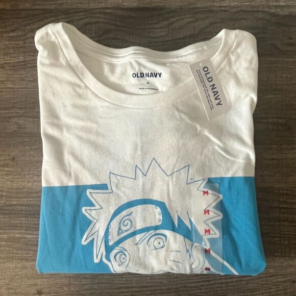 Old Navy mens Dragon Ball Z Naruto Believe It! tee M white NWT short sleeve - Picture 4 of 7